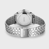 Foto de Reloj Cluse Féroce Petite de acero, lino plateado y color plata.