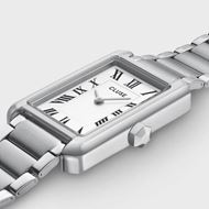 Picture of Reloj Cluse Belisenna de acero, color blanco y plateado.