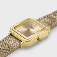Foto de Reloj Cluse Gracieuse Petite de doble piel, color bronce rugby, color dorado