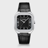 Foto de Reloj Cluse Cuero Quadrus, color negro y plateado