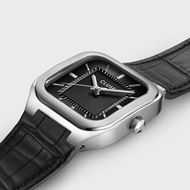 Foto de Reloj Cluse Cuero Quadrus, color negro y plateado