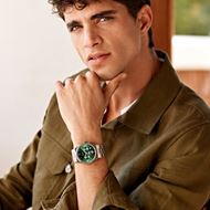 Foto de Reloj de hombre Vigoureux Chrono acero y verde