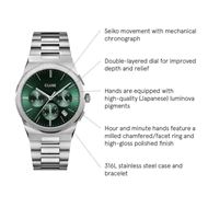 Foto de Reloj de hombre Vigoureux Chrono acero y verde