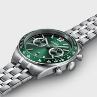 Picture of Reloj Cluse Aravis Dual Timer Acero, Verde, Color Plata