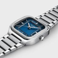 Foto de Reloj Cluse Quadrus Acero, Color Azul, Plata
