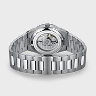 Foto de Reloj Cluse automático Vigoureux de acero, color negro y plateado.