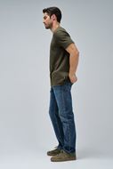 Foto de Camiseta con Textura Regular Fit caqui