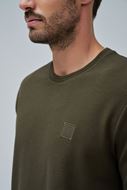 Foto de Camiseta con Textura Regular Fit caqui
