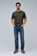 Foto de Camiseta con Textura Regular Fit caqui