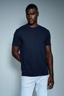 Foto de Camiseta con Textura Regular Fit Color Azul Marino