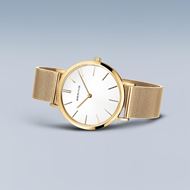 Foto de Reloj Bering Classic dorado con esfera blanca 29mm