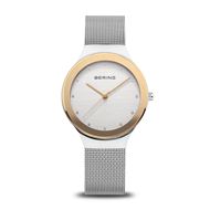 Foto de Reloj Bering Classic plateado con bisel oro rosa 34mm