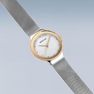 Foto de Reloj Bering Classic plateado con bisel oro rosa 34mm