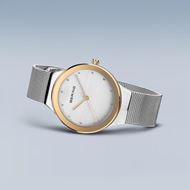 Foto de Reloj Bering Classic plateado con bisel oro rosa 34mm