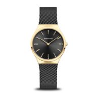 Foto de Set Reloj Bering Classic 31mm esfera negra tornasolada y pulsera corazón