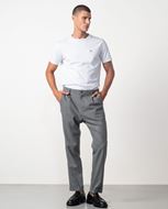 Foto de Pantalón sport chino de franela ligera gris medio a rayas diplomáticas