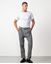 Foto de Pantalón sport chino de franela ligera gris medio a rayas diplomáticas