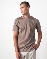 Foto de Camiseta de algodón efecto empolvado con logo Etiem – Color visón