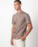 Foto de Camiseta de algodón efecto empolvado con logo Etiem – Color visón