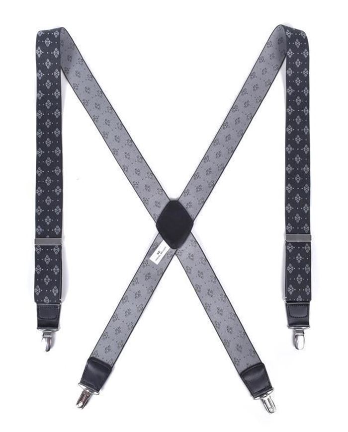 Foto de Tirantes grises con estampado geométrico rombos