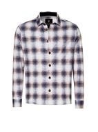 Foto de Camisa estampado cuadros tonos cálidos