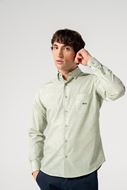 Foto de Camisa manga larga estampado textura verde Darío Beltrán Regular Fit