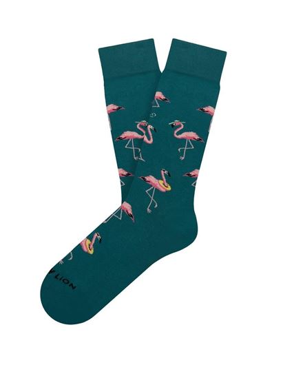Picture of Calcetines Funky Flamingo verde L
