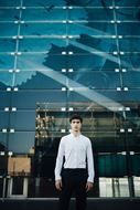 Foto de Camisa blanca piqué tejido Fly slim fit