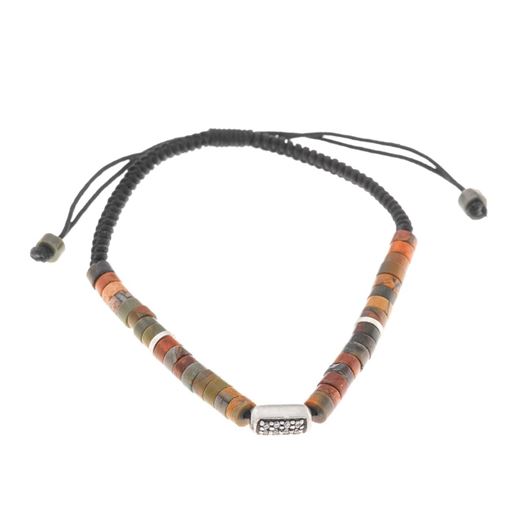 Foto de Pulsera plata rodio barra en rodio circontias