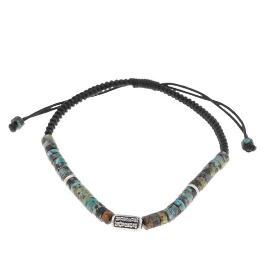 Foto de Pulsera plata rodio barra en rodio circontias