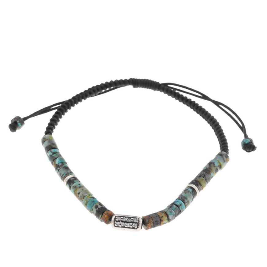 Foto de Pulsera plata rodio barra en rodio circontias