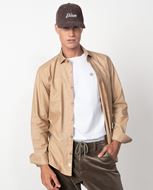 Foto de Camisa Sport Relaxed Fit Camel en Tejido de Plana Tintado Etiem