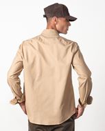 Foto de Camisa Sport Relaxed Fit Camel en Tejido de Plana Tintado Etiem