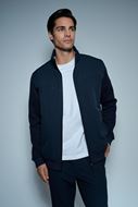 Foto de Chaqueta acolchada con mezcla de materiales azul oscuro - Salsa Jeans