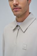 Foto de Sudadera con media cremallera beige