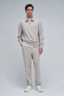 Foto de Sudadera con media cremallera beige