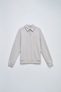 Foto de Sudadera con media cremallera beige
