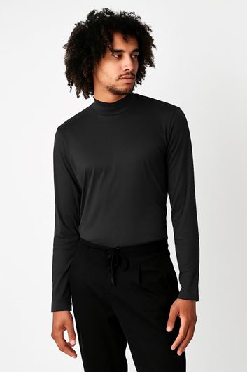 Foto de Camiseta casual de cuello alto color gris