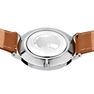 Foto de Reloj Bering acero esfera verde y correa piel marrón 40mm