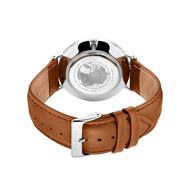 Foto de Reloj Bering acero esfera verde y correa piel marrón 40mm