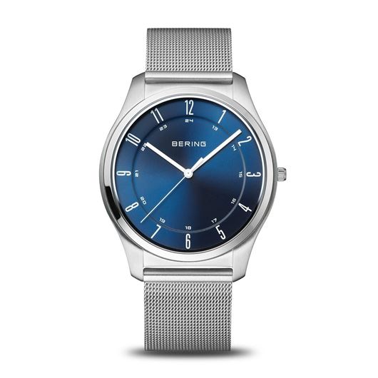 Foto de Reloj Bering ultraslim acero inoxidable esfera azul tornasolado 40mm