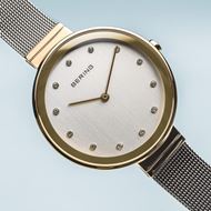 Foto de Reloj Bering mujer clásico malla fina bicolor 34mm
