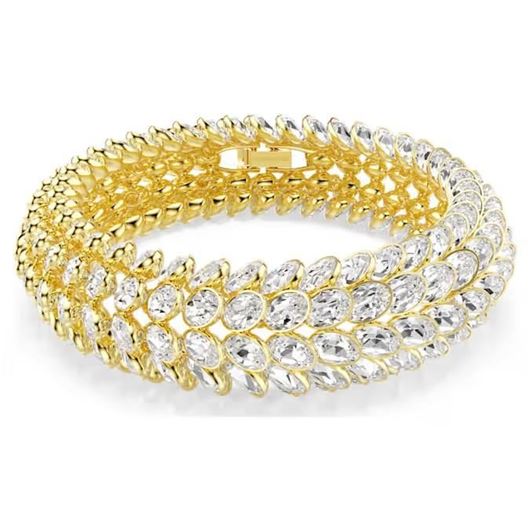 Foto de Pulsera Idyllia baño oro cristal talla ovalada Talla S