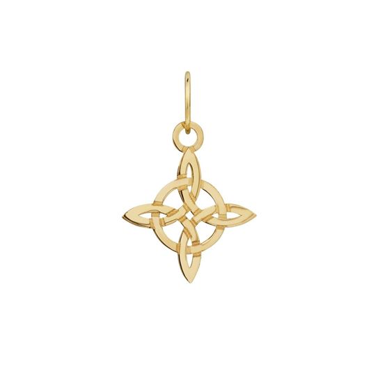 Foto de Colgante Nudo de Bruja 10mm calado en oro amarillo 18kt
