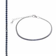 Foto de Pulsera Blink plata rodio circonitas brillantes tanzanita 15+3cm