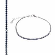 Foto de Pulsera Blink plata rodio circonitas brillantes tanzanita 15+3cm