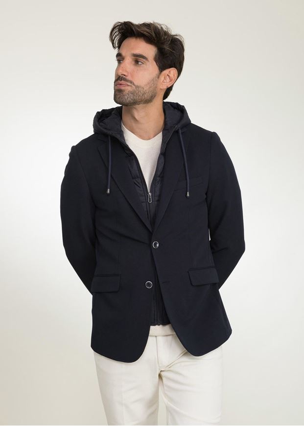 Foto de Americana super slim fit con capucha desmontable y pecherín acolchado