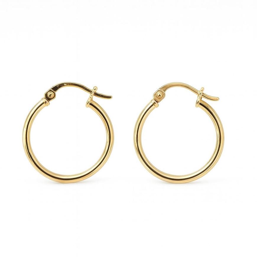 Foto de Pendientes aro oro amarillo 18 kt 17 mm