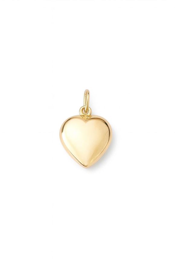 Foto de Colgante corazón liso en oro amarillo 18 kt