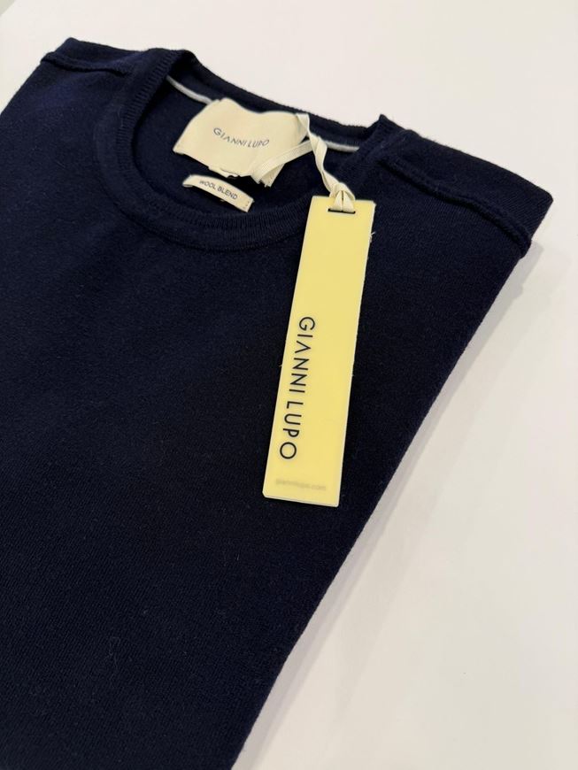 Foto de Jersey Azul marino cuello redondo